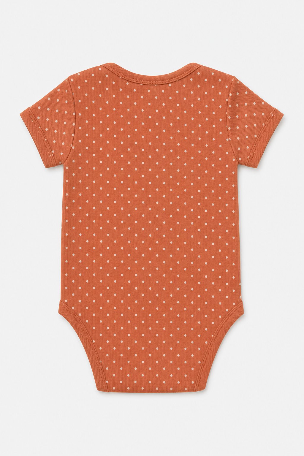 Clay Polka Dot Short-Sleeve Bodysuit view 2