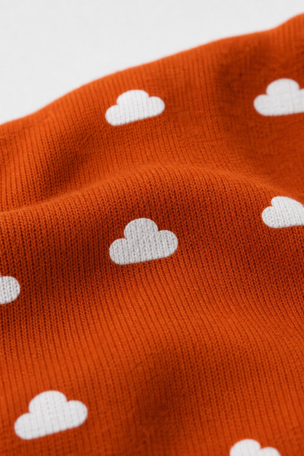 Rust Cloud Print Lap-Shoulder Bodysuit view 3