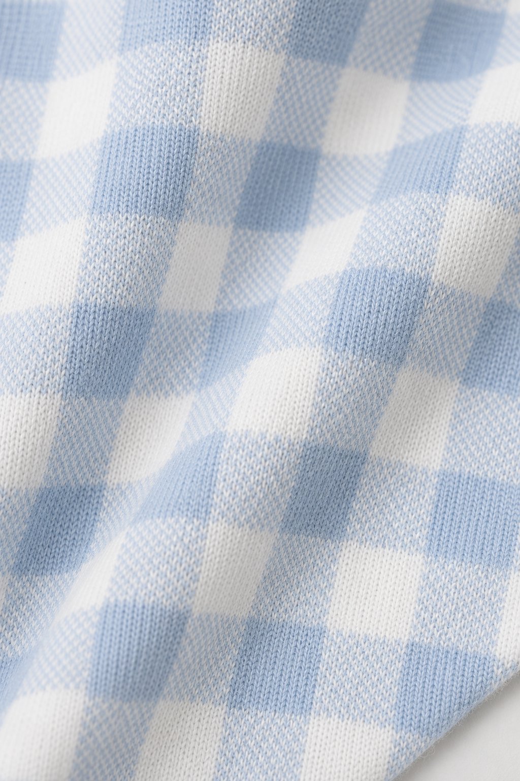 Mist Blue Gingham Check Kimono Bodysuit view 3