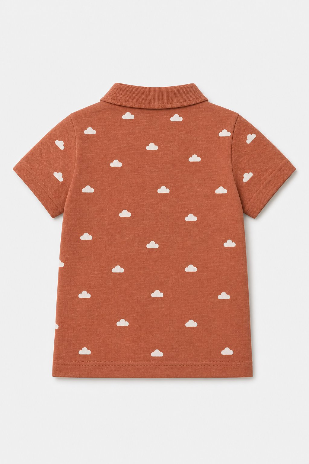 Clay Cloud Print Polo Shirt view 2