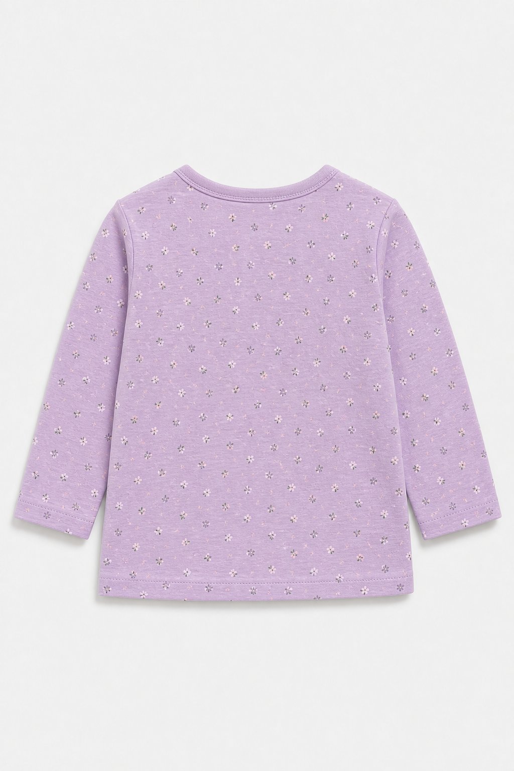 Lavender Ditsy Floral Long-Sleeve Tee view 2