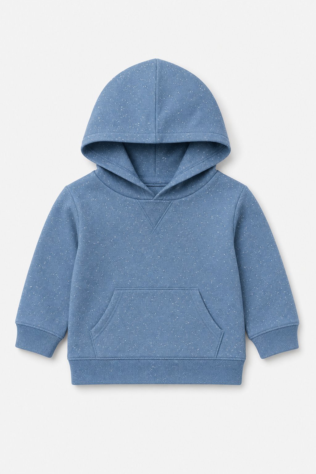 Denim Blue Speckled Hoodie Tee