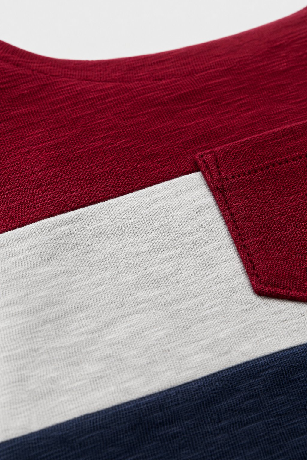 Burgundy Color-Block Ruffle-Sleeve Top view 3