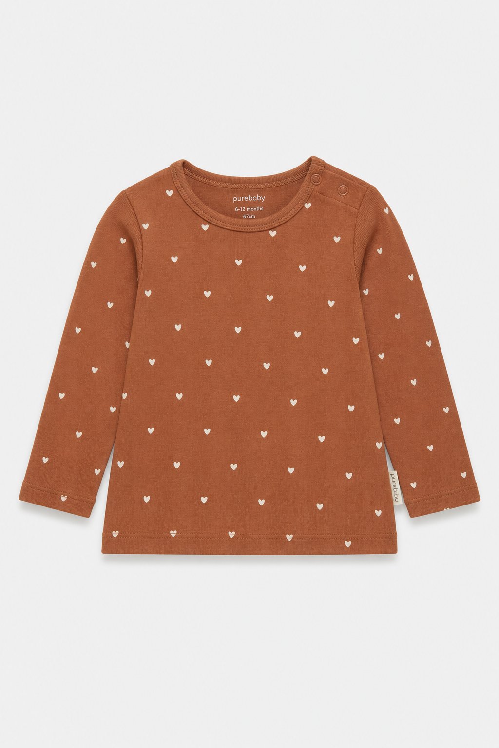 Sienna Heart Print Henley Top