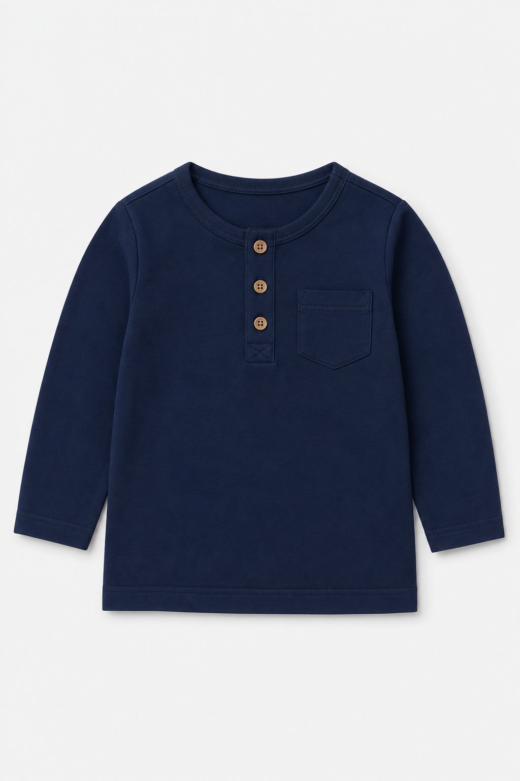 Navy Henley Top