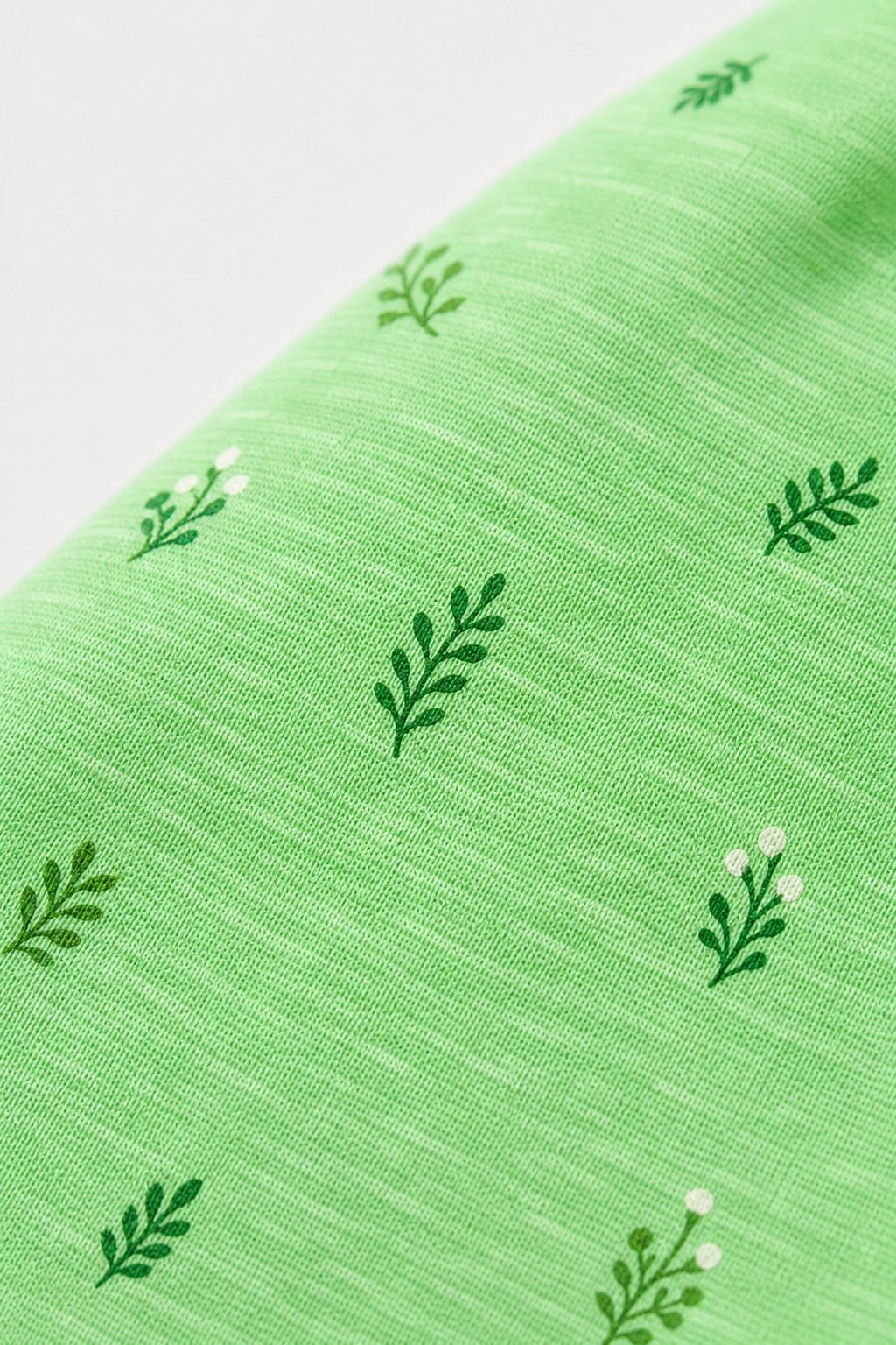 Mint Green Botanical Print Graphic Tee view 3