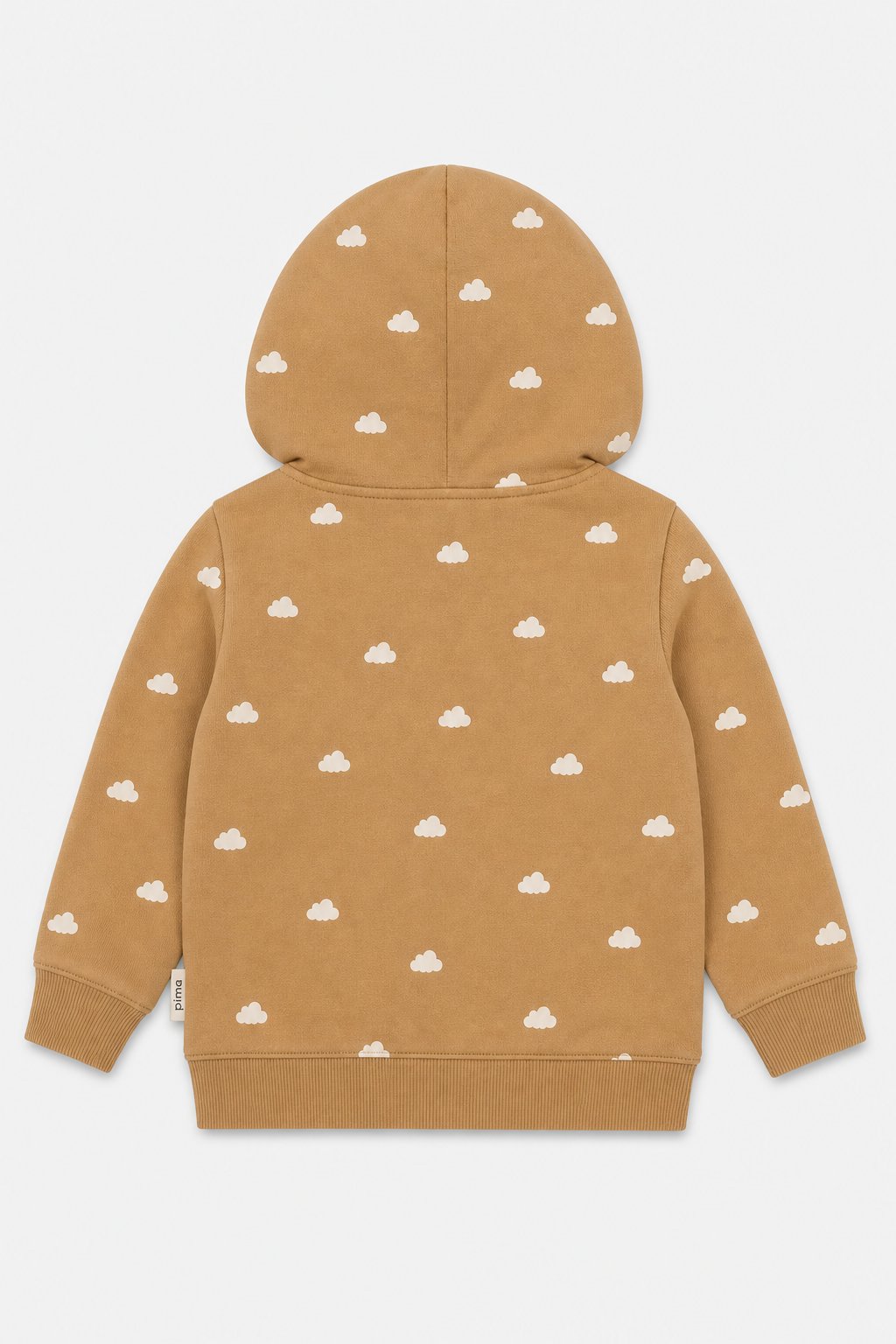 Camel Cloud Print Hoodie Tee view 2