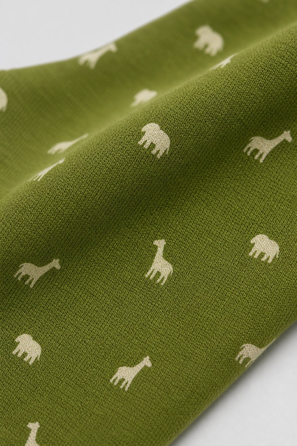 Olive Green Animal Print Joggers view 3