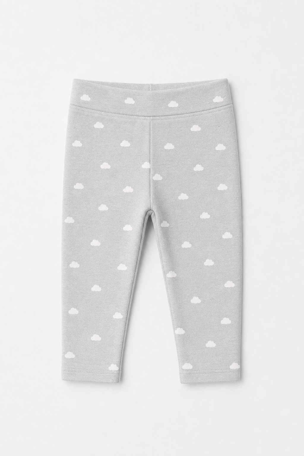 Light Grey Cloud Print Leggings