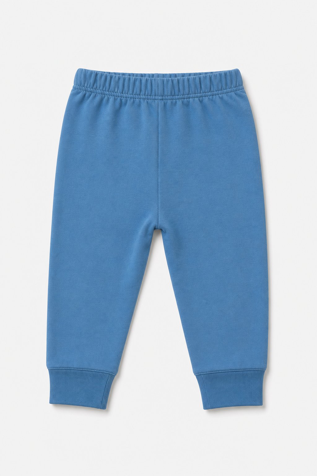 Steel Blue Denim-Look Pants view 2