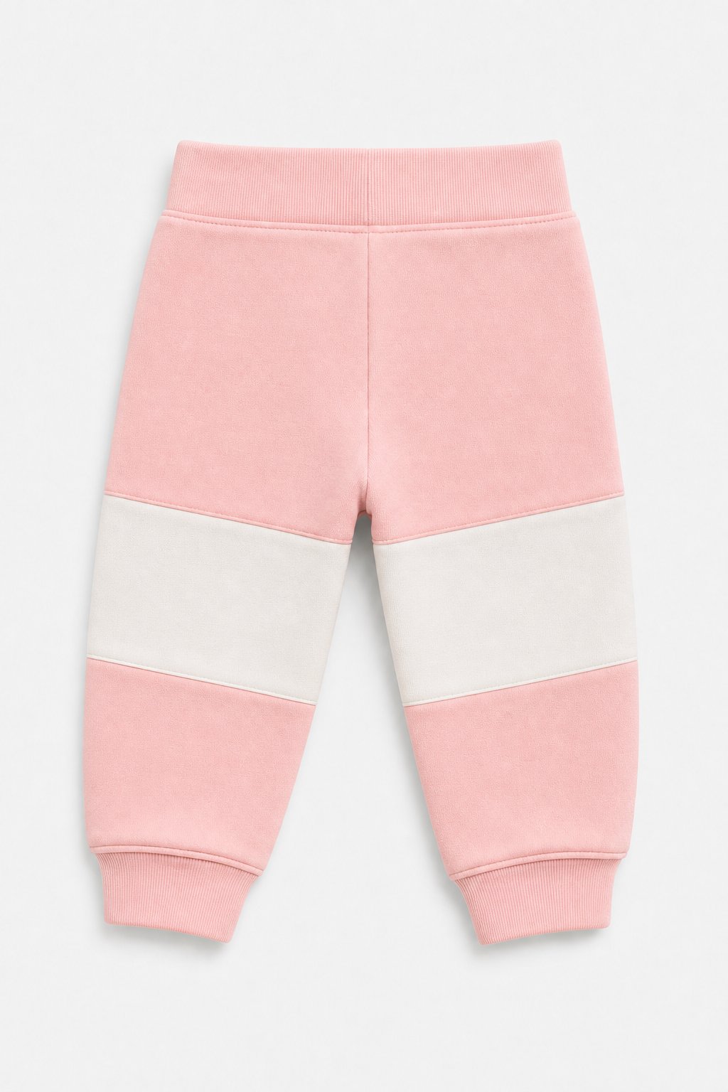 Soft Pink Color-Block Cargo Pants view 2