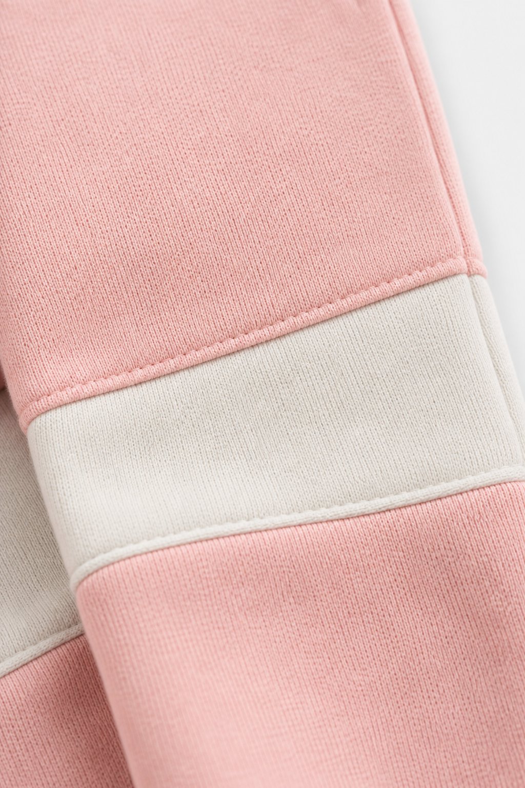 Soft Pink Color-Block Cargo Pants view 3