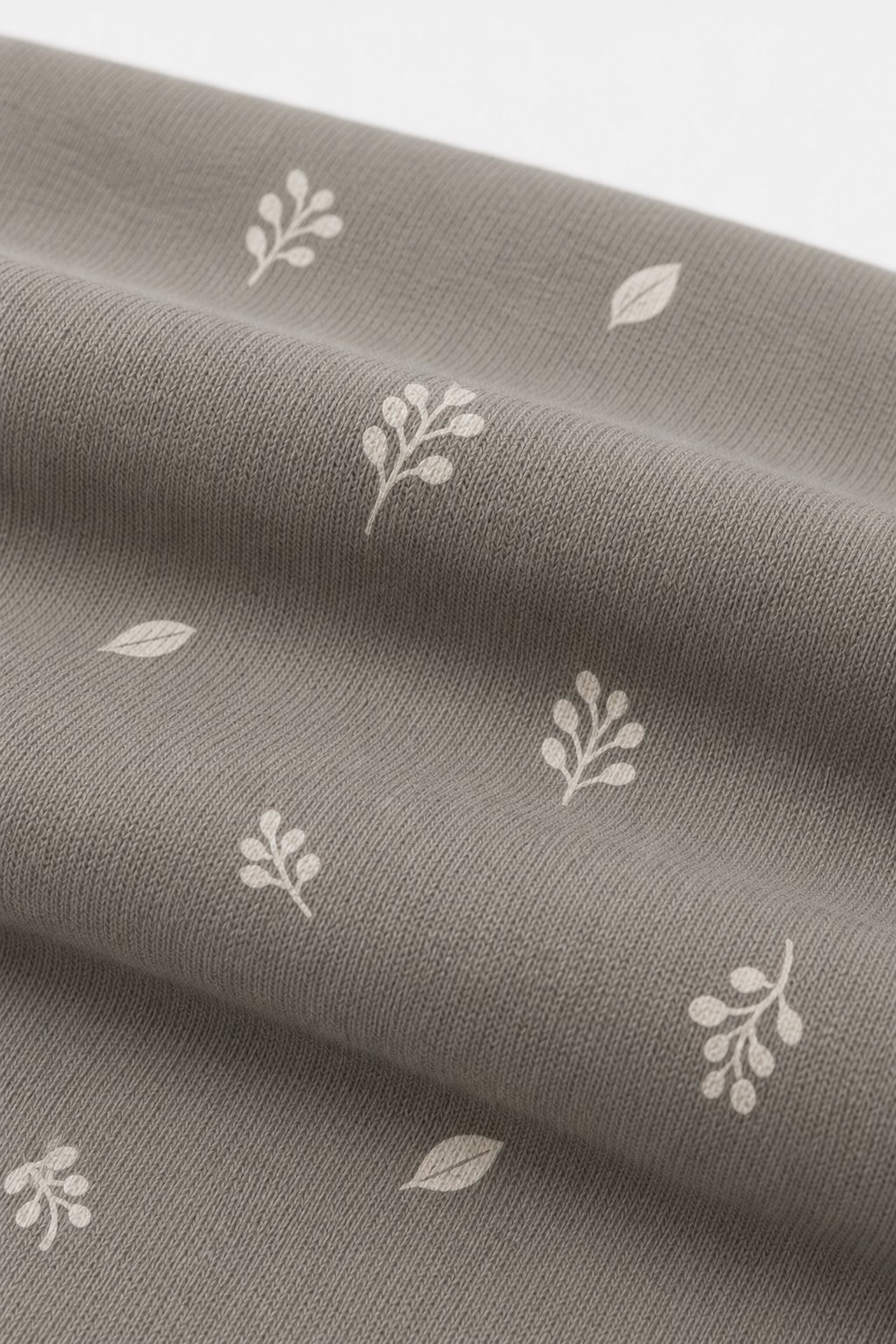 Stone Grey Botanical Print Joggers view 3
