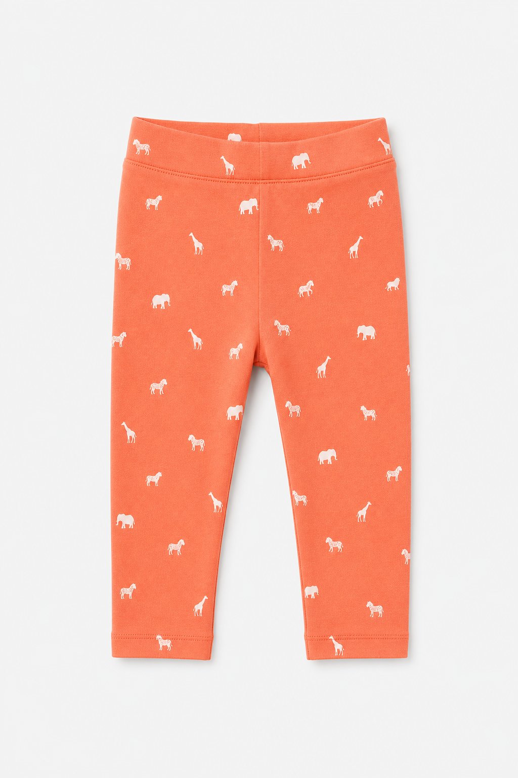 Coral Safari Animal Print Leggings
