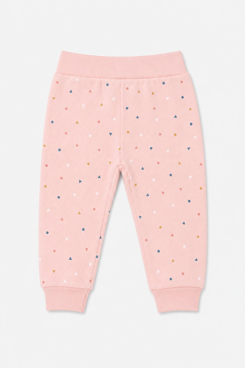 Ballet Pink Abstract Geometric Joggers view 2