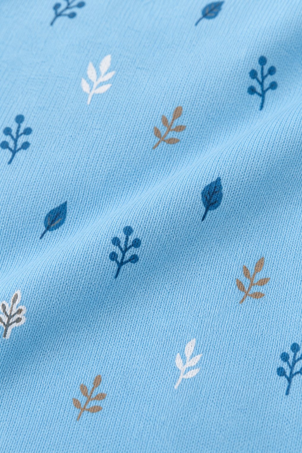 Sky Blue Botanical Print Leggings view 3