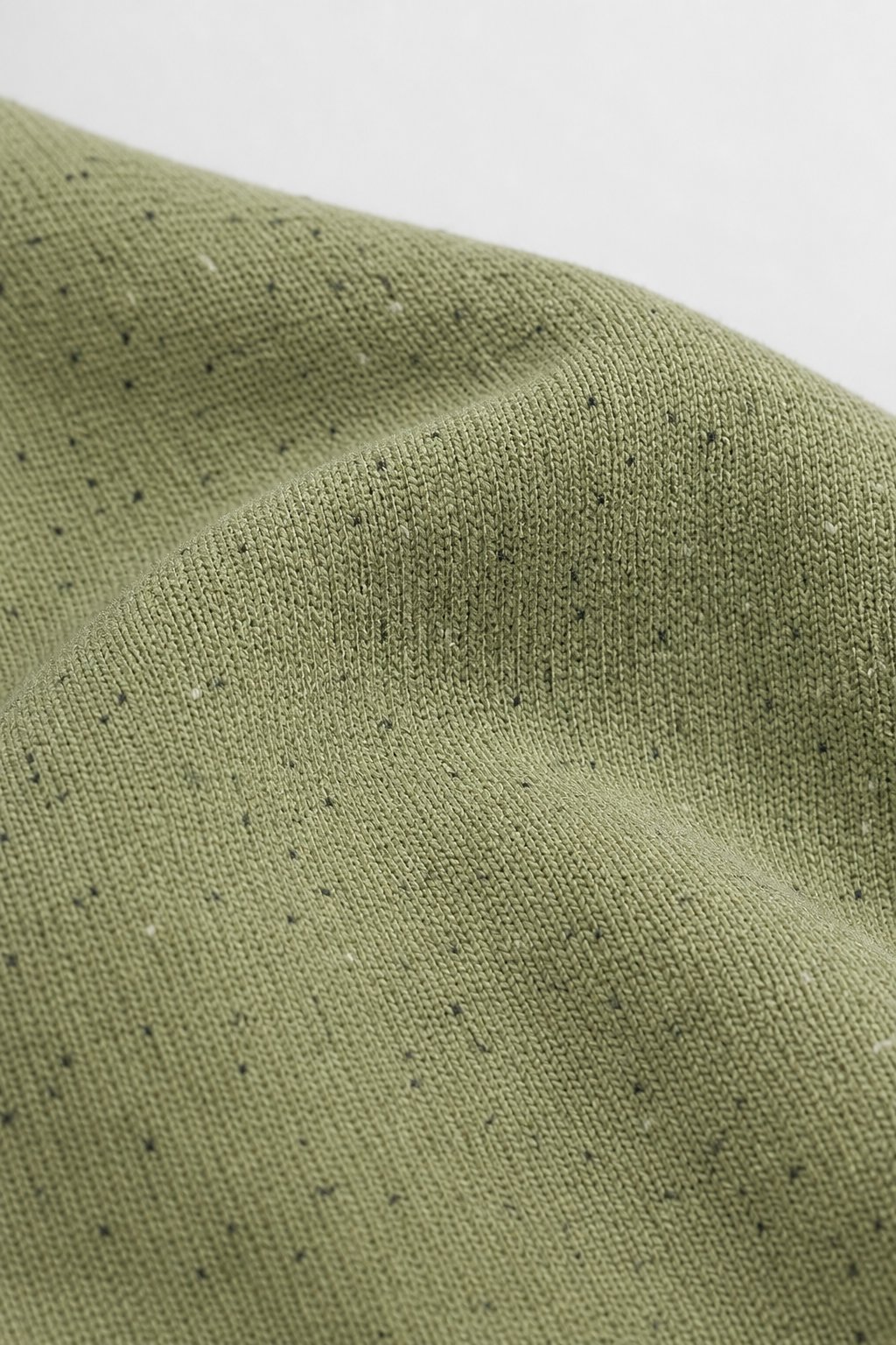 Sage Green Speckled Knit Shorts view 3