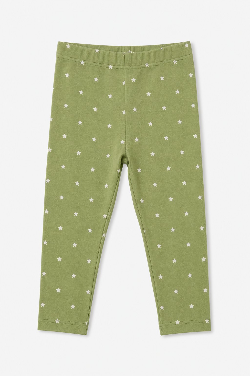 Moss Green Star Print Leggings