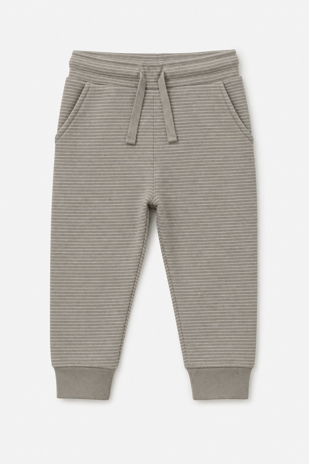 Stone Thin Stripes Pull-On Pants