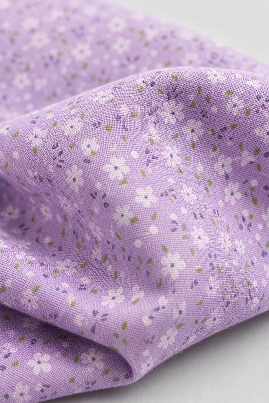 Lavender Ditsy Floral A-Line Dress view 3