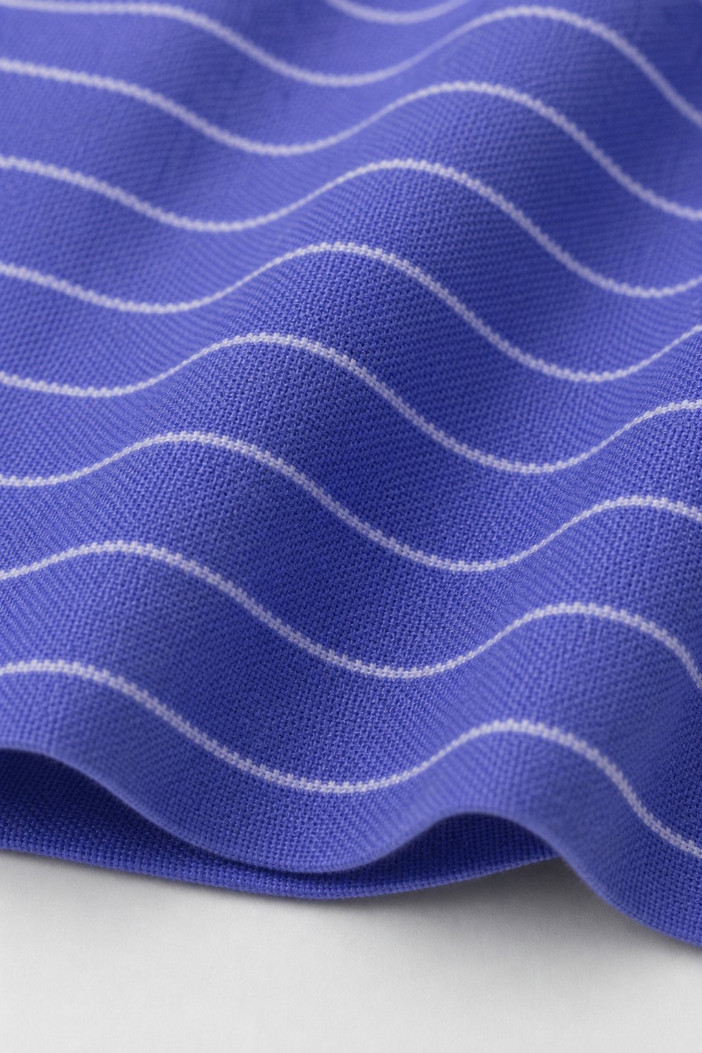 Slate Blue Thin Stripes A-Line Dress view 3