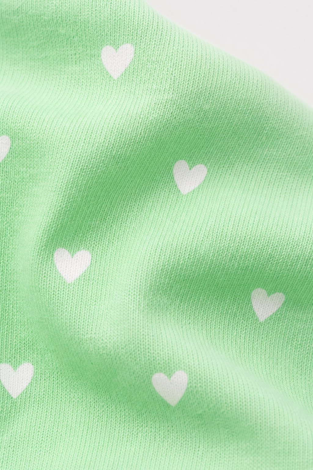 Mint Green Heart Print Romper Dress view 3