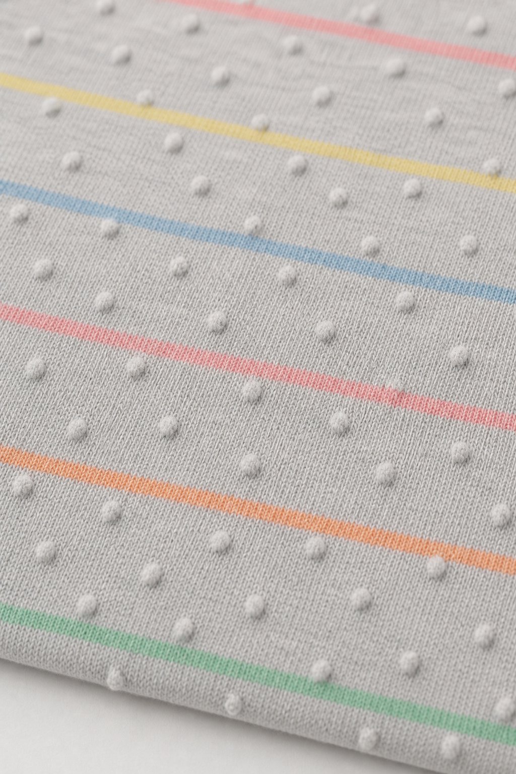 Heather Grey Rainbow Stripe Romper Dress view 3