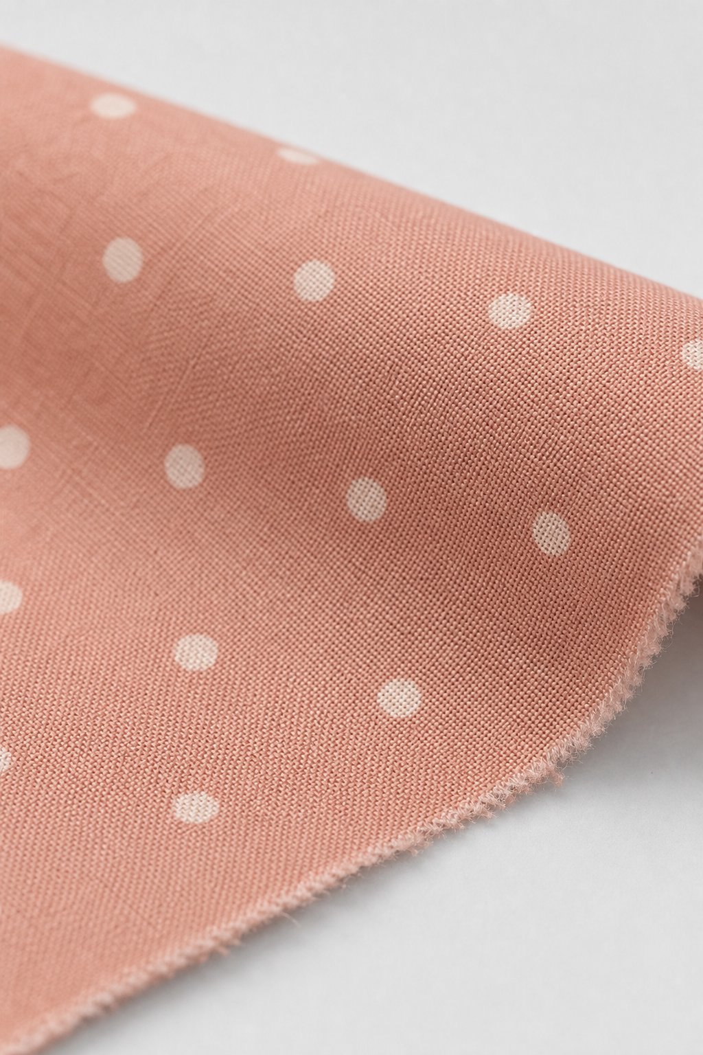 Dusty Rose Polka Dot Smocked Dress view 3