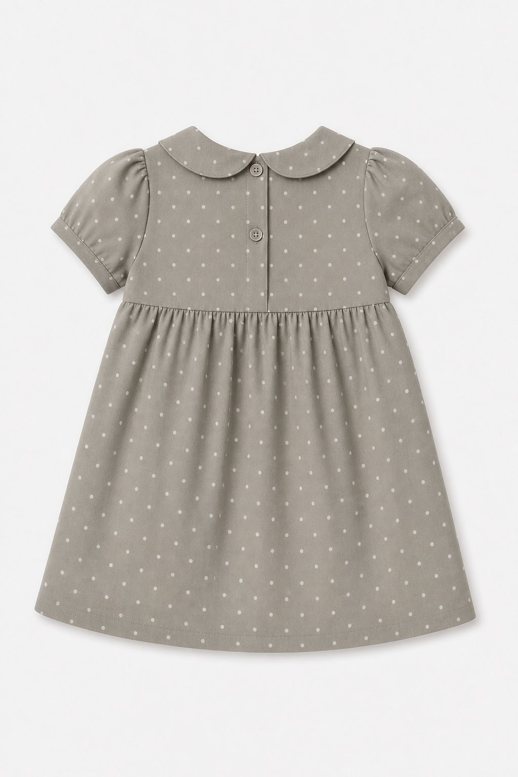 Stone Grey Polka Dot Overall Dress view 2