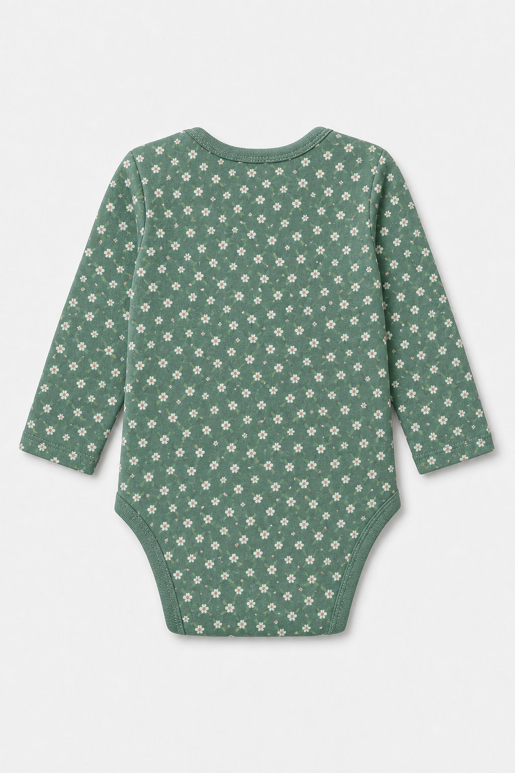 Spruce Green Ditsy Floral Tutu Bodysuit Dress view 2
