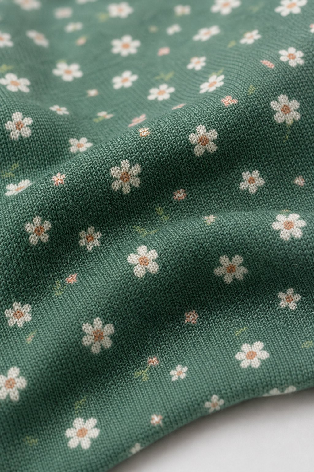 Spruce Green Ditsy Floral Tutu Bodysuit Dress view 3