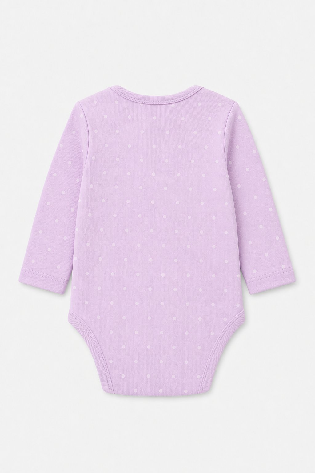 Mauve Polka Dot 2-Piece Bodysuit & Pant Set view 2