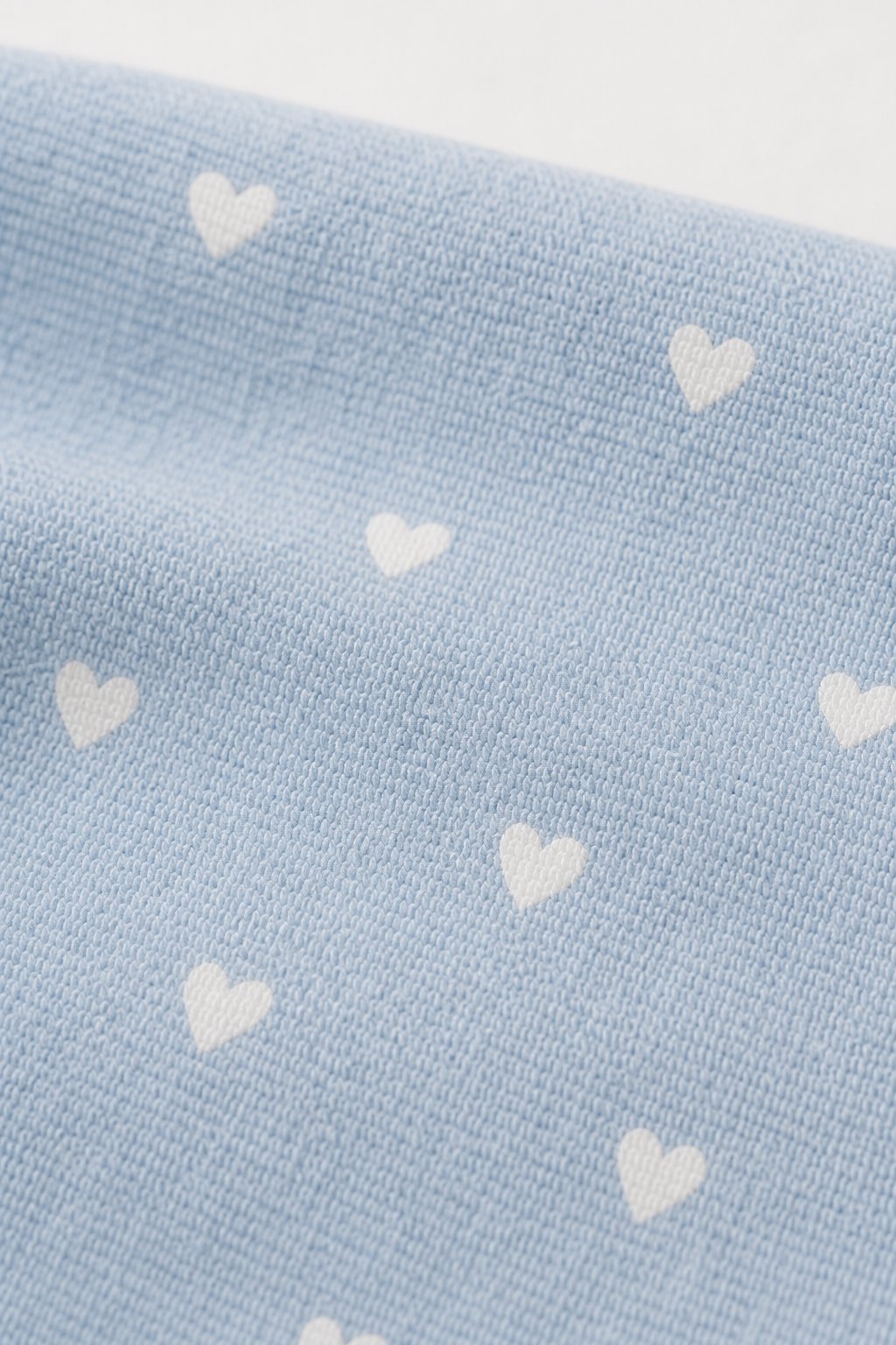 Mist Blue Heart Print 2-Piece Top & Short Set view 3