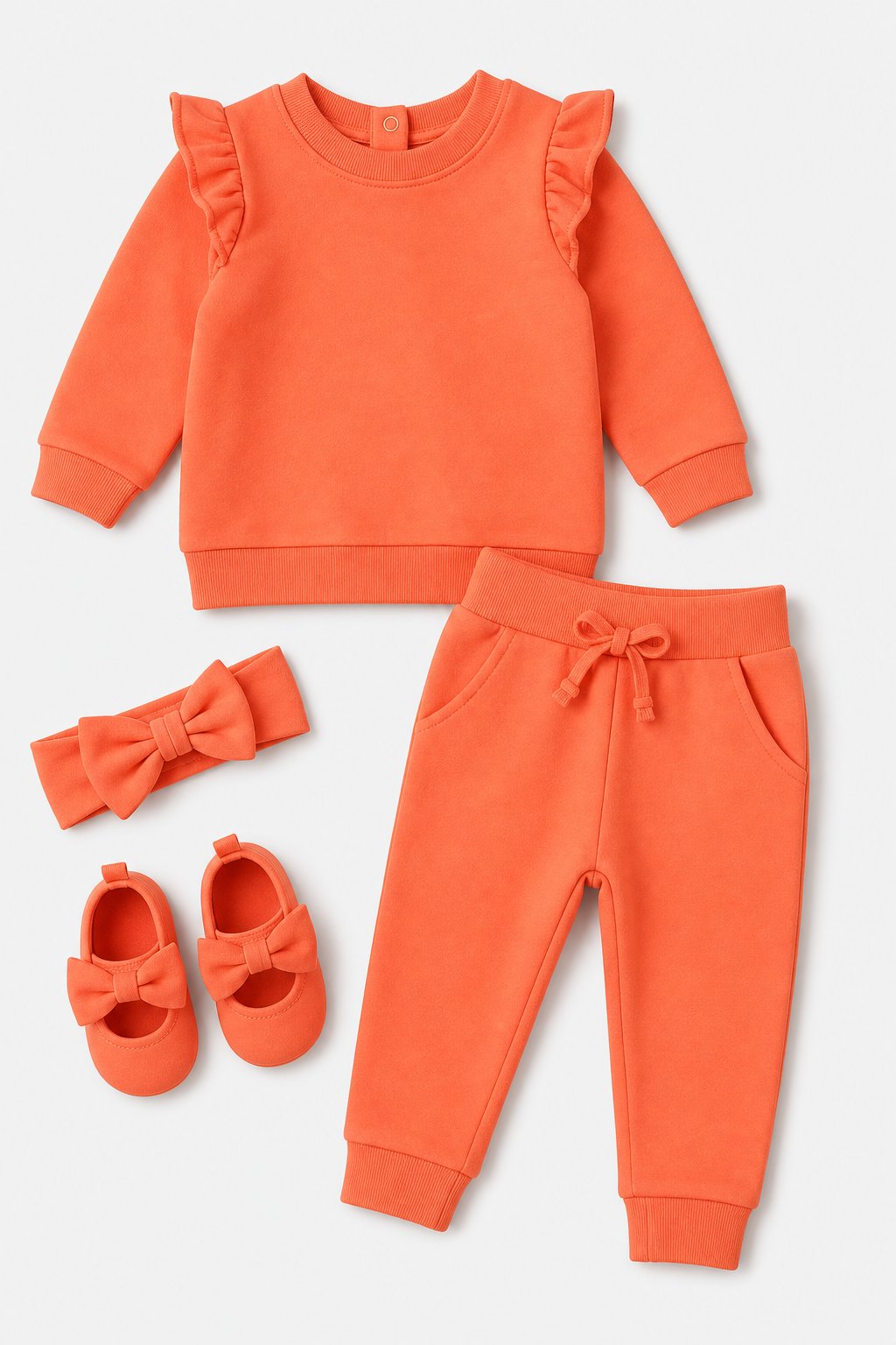 Coral 2-Piece Overall Set
