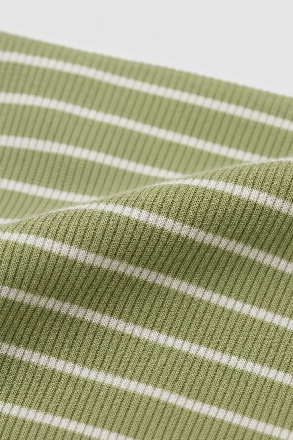 Sage Green Thin Stripes 2-Piece Top & Short Set view 3