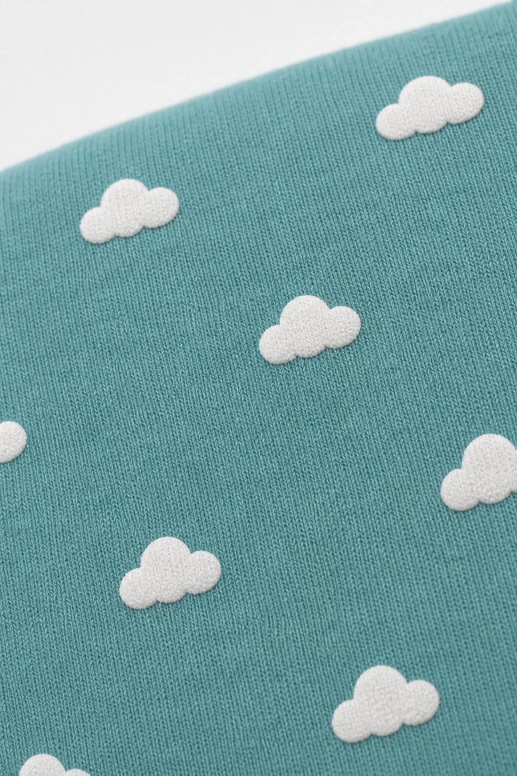 Dusty Teal Cloud Print 2-Piece Romper Set view 3