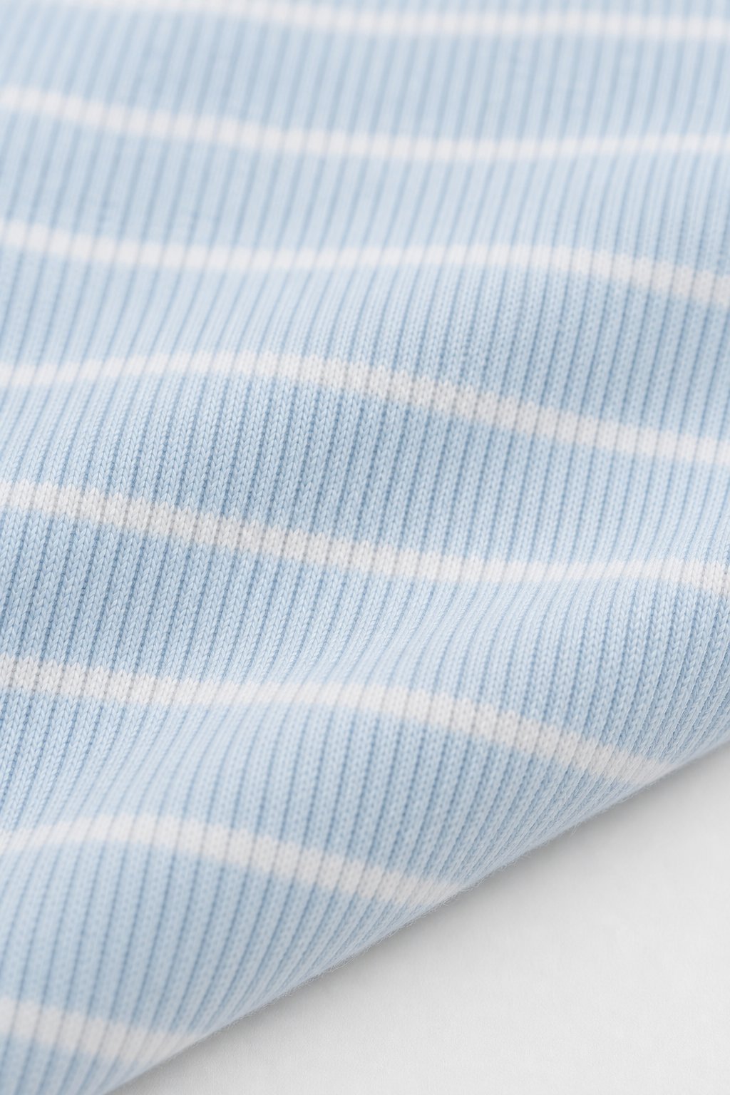 Powder Blue Thin Stripes 2-Piece Bodysuit & Pant Set view 3