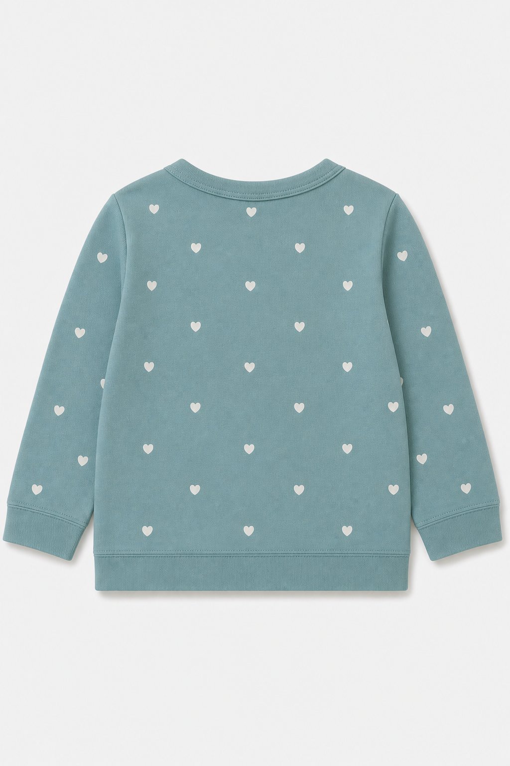 Dusty Teal Heart Print 3-Piece Cardigan Set view 2