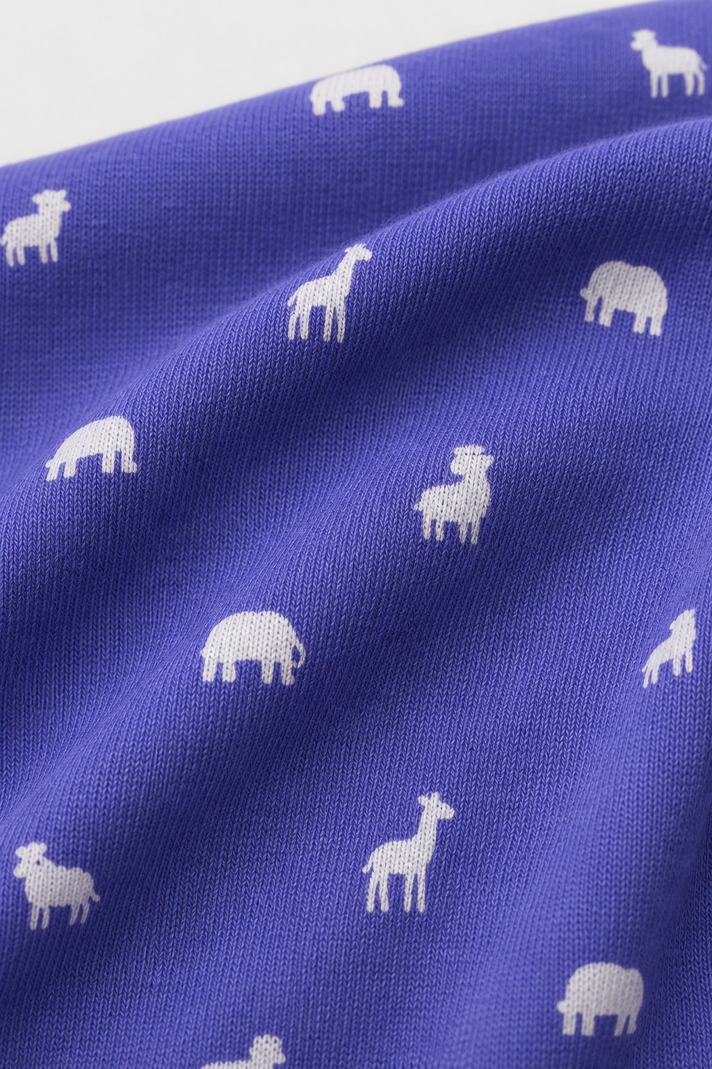 Slate Blue Animal Print 3-Piece Layette Set view 3