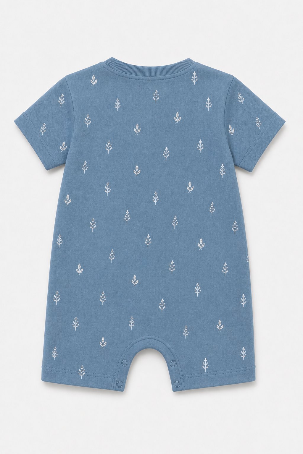 Denim Blue Botanical Print 2-Piece Romper Set view 2