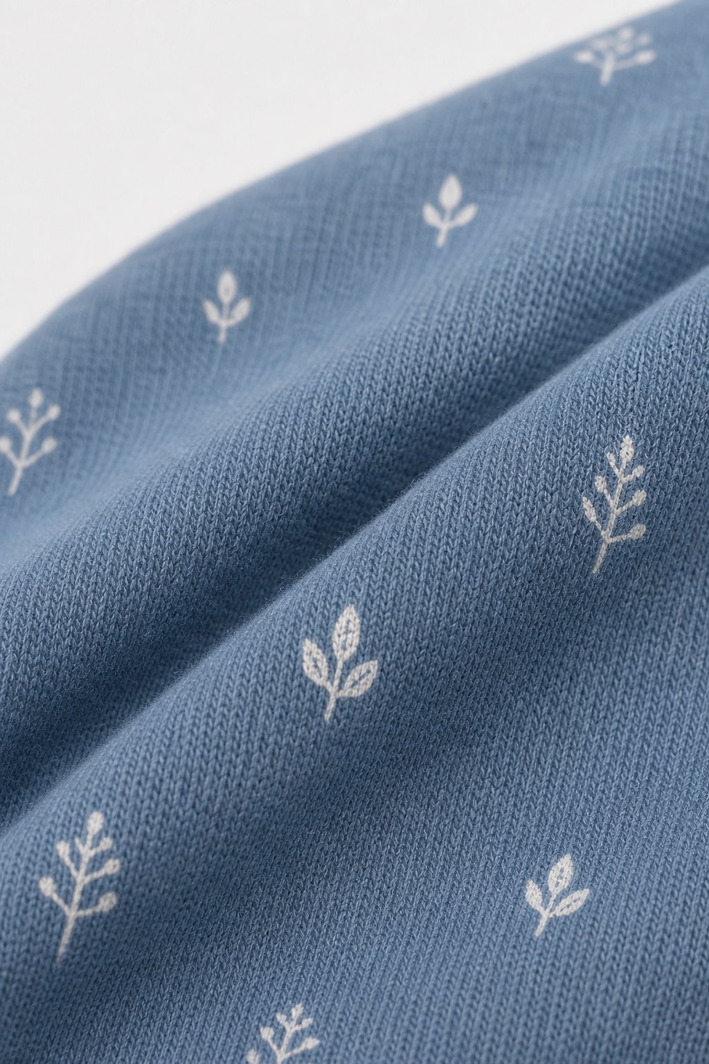 Denim Blue Botanical Print 2-Piece Romper Set view 3