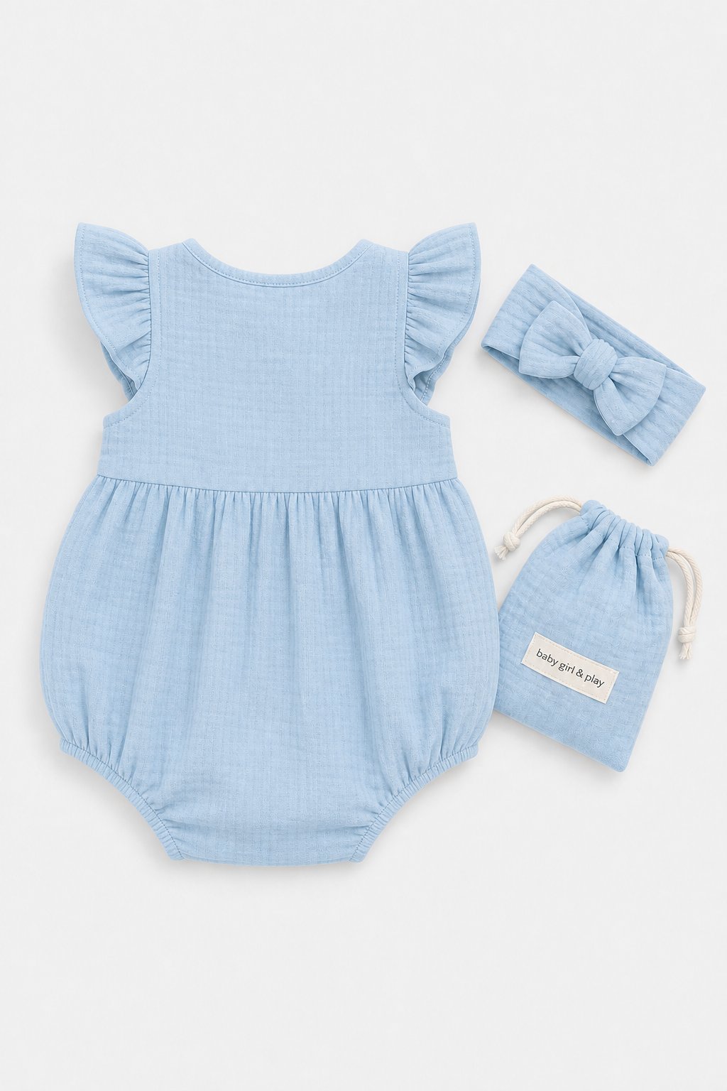 Powder Blue Footed Sleep & Play view 2
