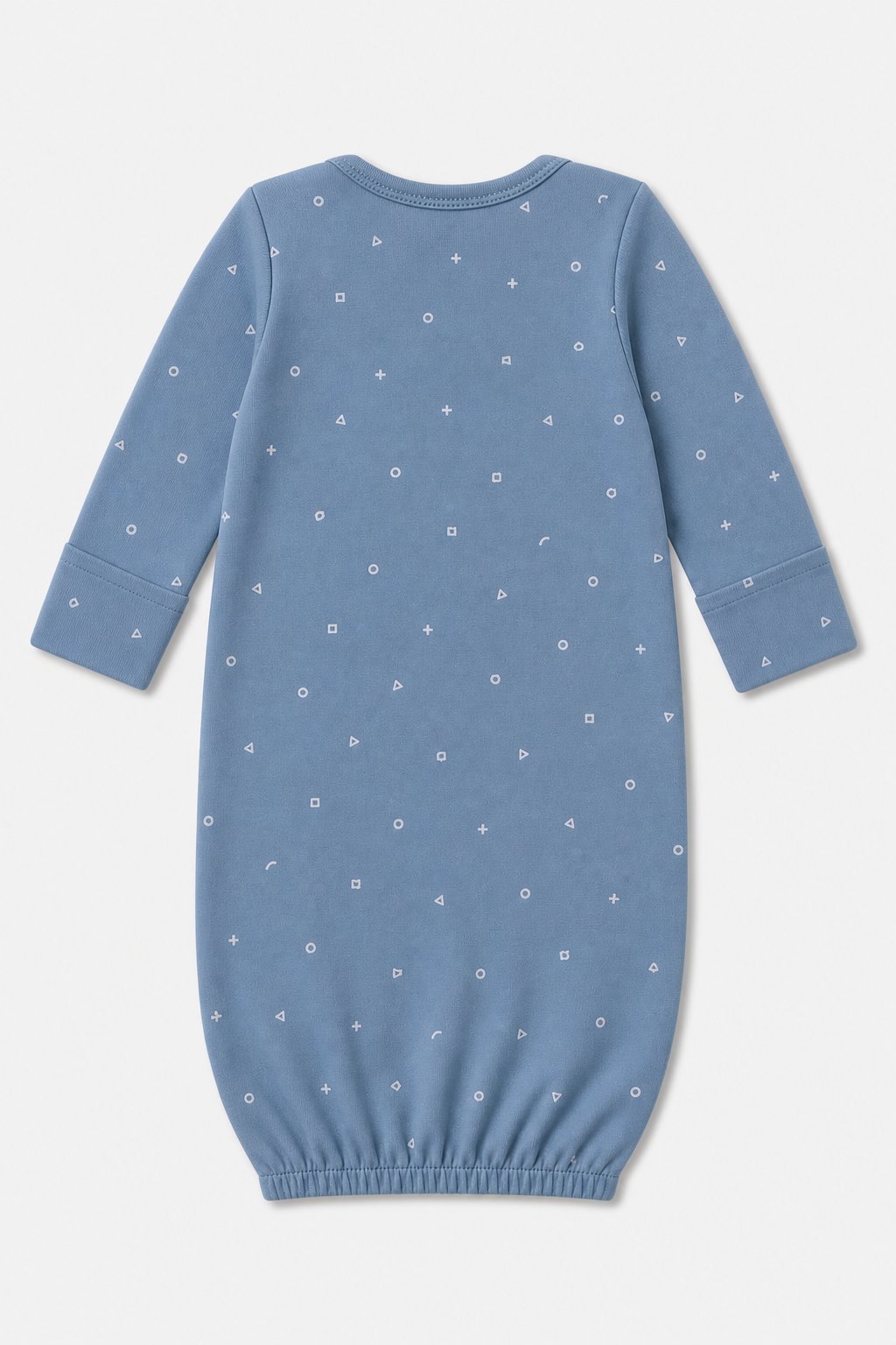 Denim Blue Abstract Geometric Sleep Gown view 2