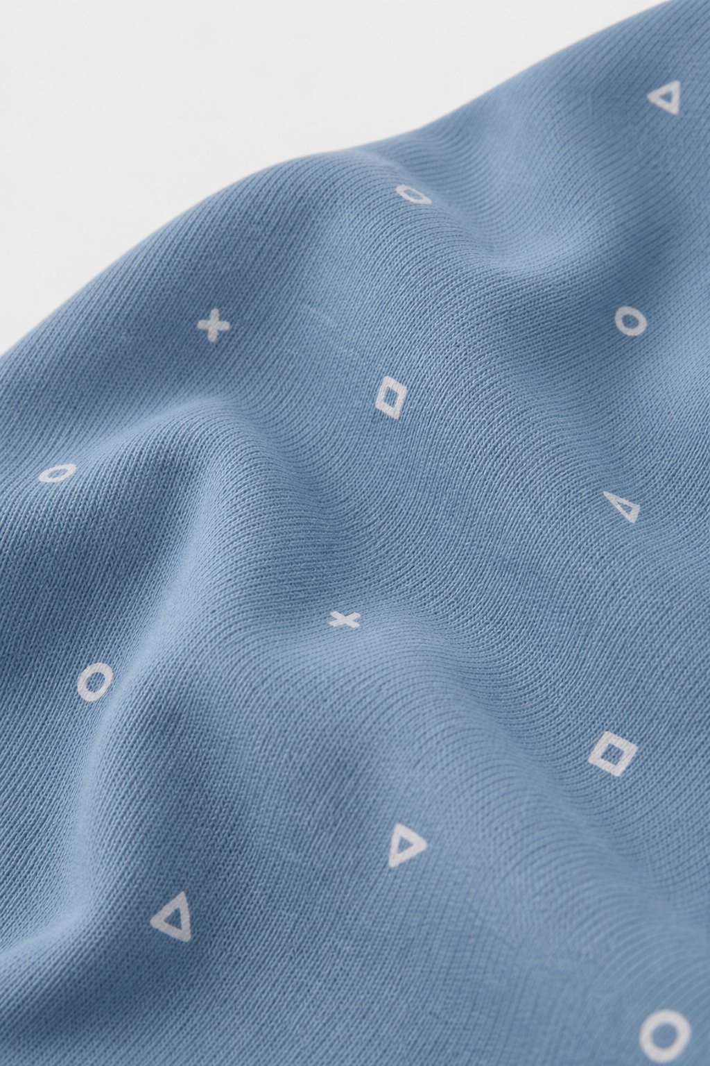 Denim Blue Abstract Geometric Sleep Gown view 3