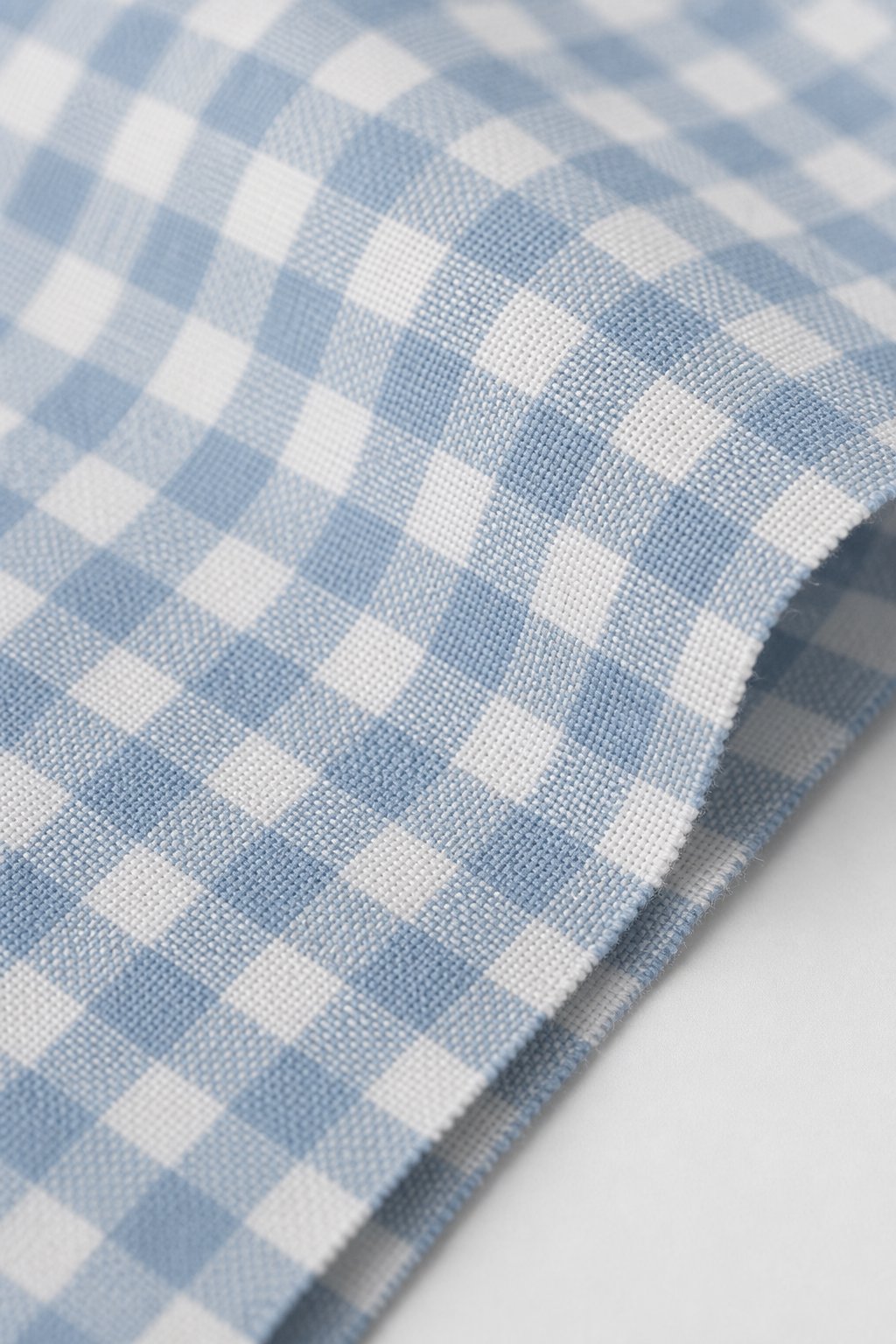 Faded Denim Blue Gingham Check Wearable Blanket view 3