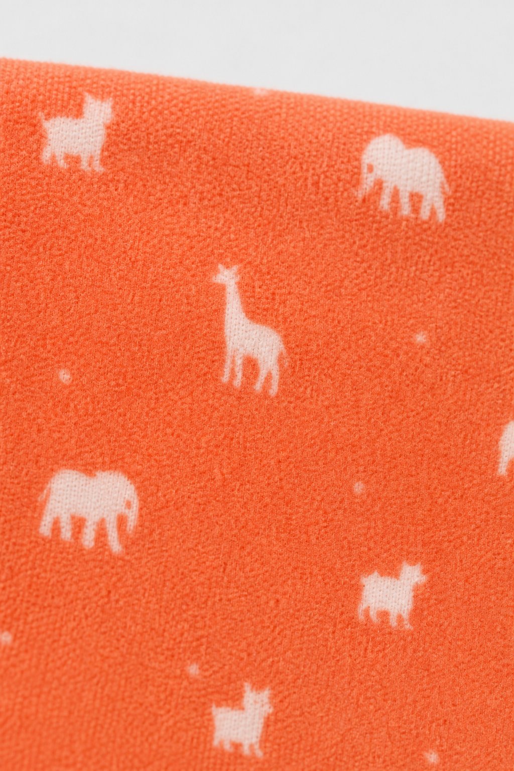 Coral Animal Print Zip-Front Sleeper view 3