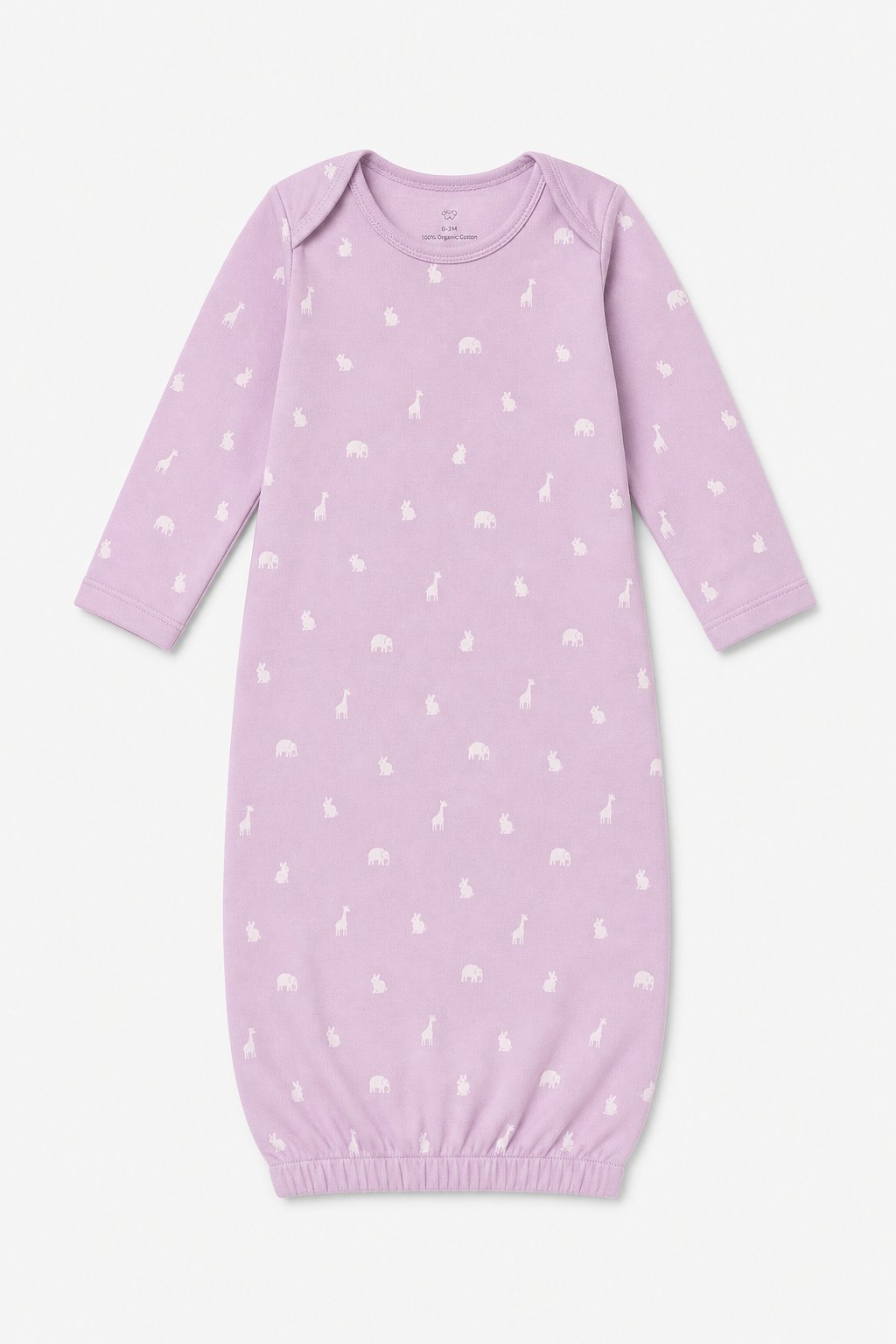 Lilac Animal Print Sleep Gown