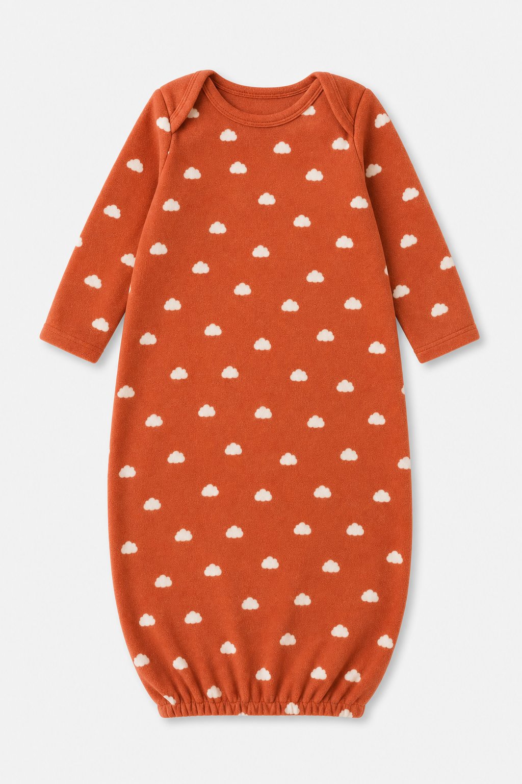 Terracotta Cloud Print Convertible Sleep Gown