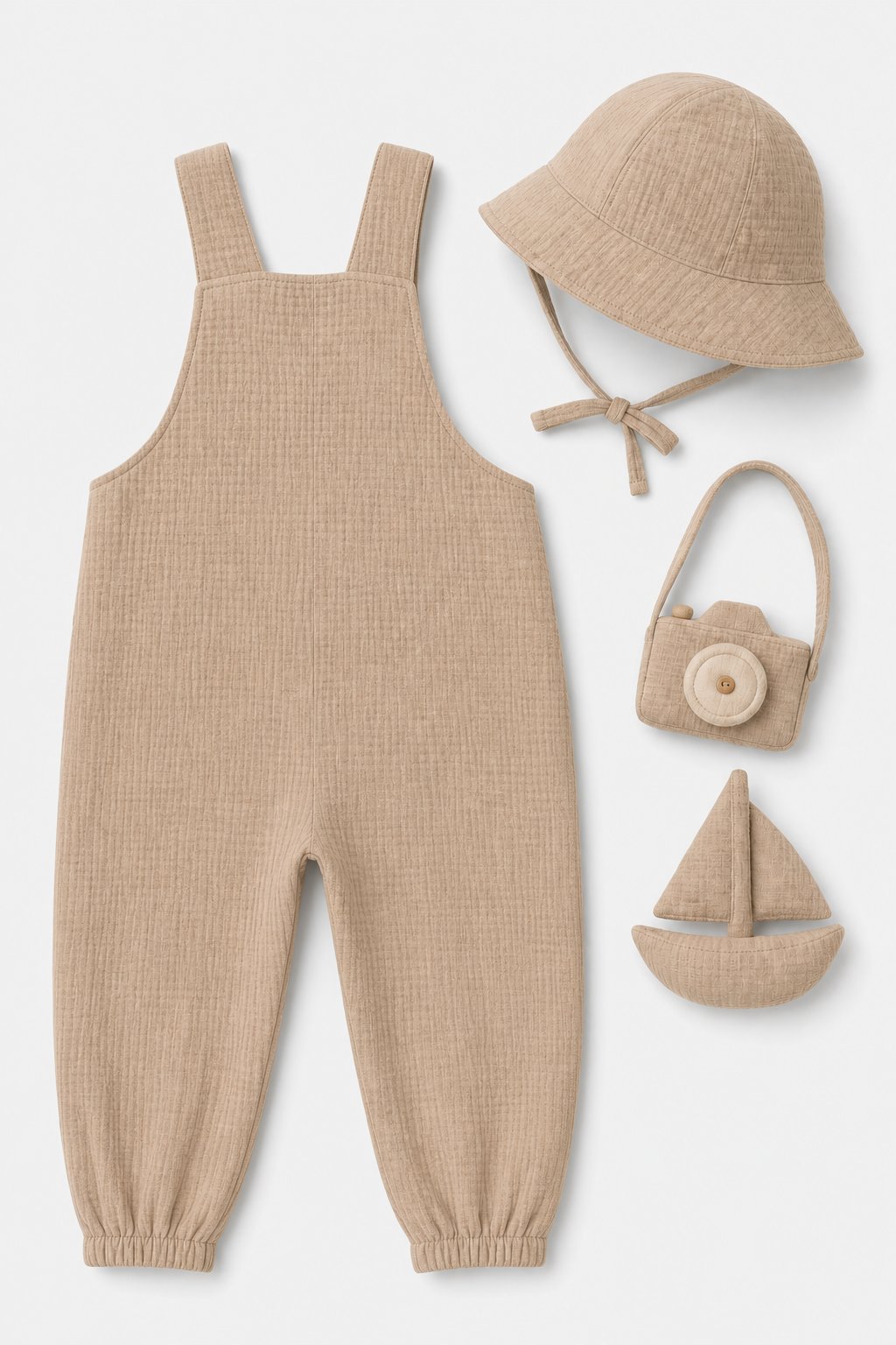 Soft Taupe Footed Sleep & Play view 2