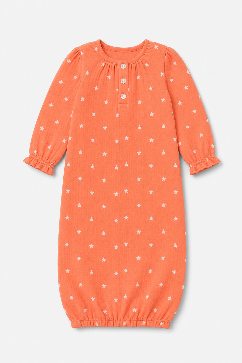 Coral Star Print Sleep Gown